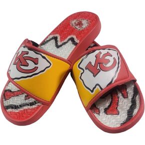 FOCO Youth NFL Team Logo Sport Gel Slide Flip Flop Sandals