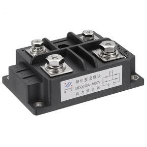 PATIKIL MDQ400A Rectifier Diode, 1 Pcs Bridge Rectifier 400A 1600V Electronic Silicon Diodes for Converting AC Power to DC Power, Black