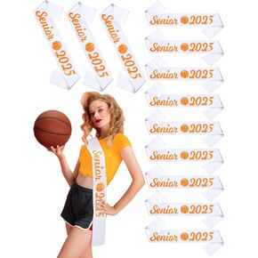 وايت كبار SASH 2025 SATIN SASHES التخرج العليا للاحتفال المشجع المتخرج