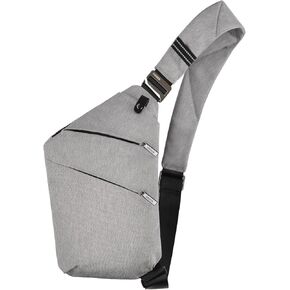 Sling Bag for Women Men, Anti Theft Crossbody Bags Travel Bag for Women Personal Flex Bag for Outdoor Sport Casual Hiking Running Cycling, 1.0S Black