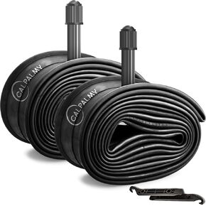 CALPALMY (2-Pack) 700c Bike Tubes, 700 x 35/43c Road Bike Inner Tubes Schrader Valve and Prseta Valve, Compatible with 700x35C 700x36C 700x37C 700x38C 700x40C 700x42C 700x41C 700x43C Tire Tubes