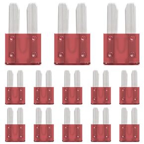 10 Amp Micro2 Fuse 10Amp Micro 2 Car Fuses 10A Automotive APT ATR Blade Fusibles para Autos for RV Vehicle Truck Motorcycle Boat (Pack of 30Pcs)