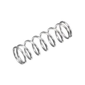 uxcell Compression Spring,304 Stainless Steel,5mm OD,0.5mm Wire Size,9mm Compressed Length,15mm Free Length,5.9N Load Capacity for Home Projects, Silver Tone, 30pcs