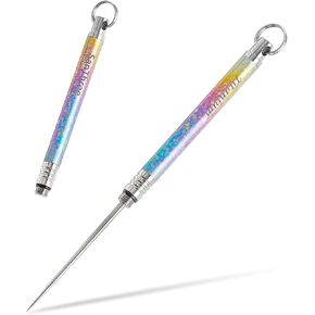 SanThree Titanium Toothpick EDC Tool, Portable Reusable Metal Toothpicks Gifts for Women Men Girlfriend Boyfriend, Multicolor