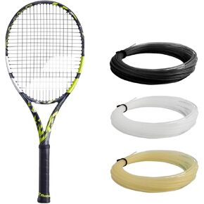 Babolat Pure Aero Tennis Racquet (7th Gen) Strung with Synthetic Gut at Mid Range Tension