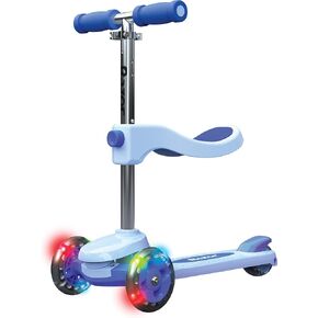Razor Rollie, 3-Wheel Scooter for Younger Children, Seated and Stand-Up Riding Options, Light Up Wheels