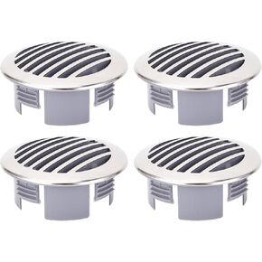 4 PCS Boats Airflow Vent Cover, 3.5in Stainless Steel Grill Vent Cover, Embedded Boats Airflow Vent Cover for RV, Camper Boat Yacht, Sailing Boat, Marine
