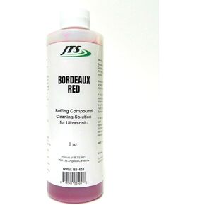 Jewelry Ultrasonic Solution Cleaner JTS Bordeaux Red 8 oz. Jewelry Metal Parts Cleaner Concentrate US Made