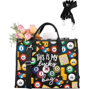 CMNIM Lucky Bingo Barge Bag Bag هذا هو Bingo Bag Bag Bag Bage Loving Gifts Bingo Winner Gift Bingo Supplies