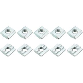 METALLIXITY Slide in T-Nut (M8 Thread) 10pcs, Carbon Steel T-Slot Nut Fastener for 3030 Series Aluminum Extrusion Profile