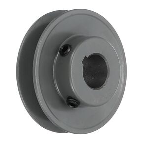uxcell AK28-3/4 V-Belt Sheave 3/4 "Bore 2.8" OD مفردة Groove Web Sheave بالملل إلى الحجم، الحديد الزهر، قسم الحزام لـ 4L أو حزام