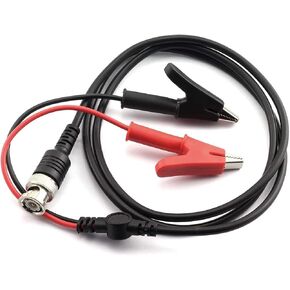 BNC Male Plug to Copper Alligator Clips Test Lead Set BNC Q9 Probe for Oscilloscope, Signal Generator etc.