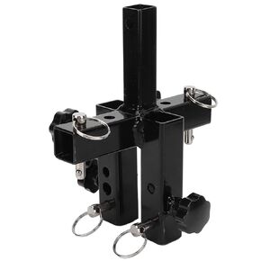 LIZEALUCKY Rear Basket Convert Frame, Aluminium Alloy Multifunctional Rear Mounting Bracket Transfer Frame for Mobility Scooter,Black