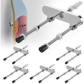 6 Pcs Skateboard Wall Mount,Skateboard Wall Hanger for Skate Deck Storage Horizontal and Decor Floats Vertically,Aluminum Skateboard Display Holder for Wall