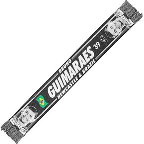 Bruno Guimarães Scarf | Soccer Fan Scarf | Newcastle Style | Premium Acrylic Knit