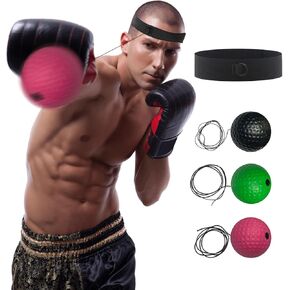 Beginner to Advanced Boxing Reflex Ball, Adjustable Elastic Band, Ideal for Cardio Exercise and Training