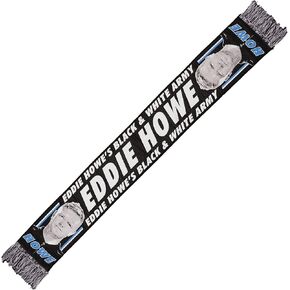 Eddie Howe Scarf | Soccer Fan Scarf | Newcastle Style | Premium Acrylic Knit