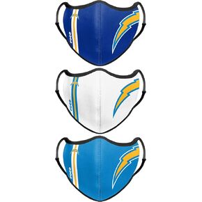 Los Angeles Chargers NFL Sport 3 Pack Face Cover