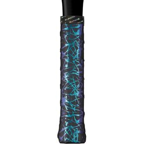 Supacaz Super Sticky Kush Tennis Overgrip - Splat - Blue Refractor - 3pk
