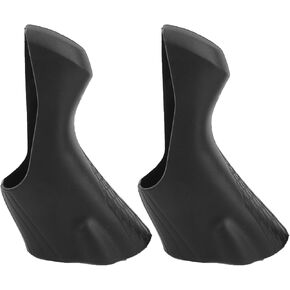 Road Bicycle Brake Hoods, Road Bike Shifters Double, Road Bike Brake Lever Hoods, Silic Brake Hoods with Anti-VibrationVibration and Non-Slip Grip for ST-4700/5800/6800 Model (Black)