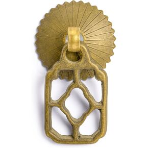 Hardware Philosophy Flower Box Brass Hardware Pulls 1.5 Inches - Set of 2 - Architectural, Interior Design, Furniture Cabinet Customization Hardware
