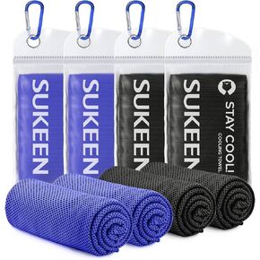 Sukeen Cooling Towel,Instant Evaporative Cooling for Sports,Yoga,Golf,Gym,Neck,Workout and More(40"x 12")