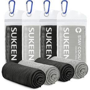 Sukeen Cooling Towel,Instant Evaporative Cooling for Sports,Yoga,Golf,Gym,Neck,Workout and More(40"x 12")