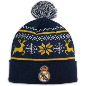 Icon Sports Officially Licensed World Clubs Holiday Beanie - Premium Soft Knit Winter Hat for Soccer Fans