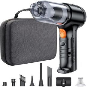 مكنسة كهربائية صغيرة لاسلكية من SEALIGHT، مكنسة كهربائية محمولة للسيارة بقدرة 18000 باسكال، فارغة بلمسة واحدة للسيارة والمنزل والمكتب والحيوانات الأليفة in Kuwait