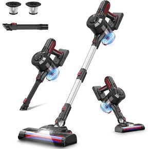 JYH Cordless Vacuum Cleaner, 210W/25Kpa/45Mins Vacuum Cleaners for Home,4 in 1Cordless Vacuum, Lightweight Vacuum for Carpet, Pet Hair, Hardwood Floor