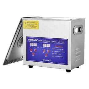 Ultrasonic Cleaner, 3.2L Ultrasonic Cleaning Machine with Digital Timer & Heater, 100W Professional Stainless Steel Lab Tool, Ultrasonic Parts Cleaner for Jewelry, Glasses, Parts, Retainer