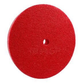Nylon Fiber Deburring Wheel 200mm/8 Polishing Buffing Wheels 5P Hardness 180 Grit Polishing Disc for Bench Grinder Buffing Machine, Red