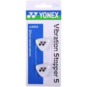 Yonex Tennis Vibration Stopper 5 Improved Vibration Dampening, White