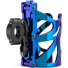 Zerone Water Cup Holder, Lightweight Aluminum Alloy Cup Cage, Drink Cages Water Bottle Holder for Outdoor Activities, Motorcycle Cycling with Screws and Tool (Blue)