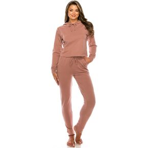 Women’s CROPPED HOODIE PULLOVER Cotton Blend Active Yoga Lounge Casual Wear in Kuwait