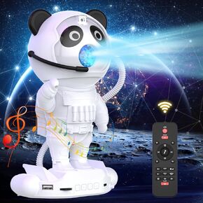 Star Projector Galaxy Light, 5 in 1 Astronaut Galaxy Projector for Bedroom with Bluetooth Speaker, White Noise, Starlight Projector and Night Light Lamp for Kids Adults