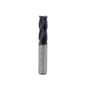 Roughing End Mill JESTUOUS HSS Square Nose 4 Flute Fine Tooth Bit 1/2" Shank Dia.1-1/4" Flute Length for Milling Metal Steels,1 Piece