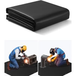 Heavy Duty Welding Blanket, 4x6ft Silicone Coated Fiberglass Fire Blanket, Designed for in Home and Outdoor Use for Professional and Heavy-duty Welding, Cutting, and Other Uses