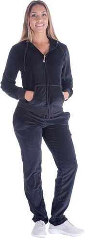 Facitisu Tracksuit for Women Set 2 Piece Joggers Terry Jogging Sweat Outfits Hoodie and Sweatpants in Saudi Arabia