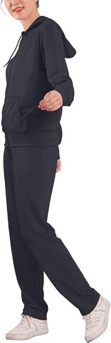 Facitisu Tracksuit for Women Set 2 Piece Joggers Terry Jogging Sweat Outfits Hoodie and Sweatpants in Saudi Arabia