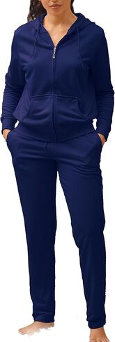 Facitisu Tracksuit for Women Set 2 Piece Joggers Terry Jogging Sweat Outfits Hoodie and Sweatpants in Saudi Arabia