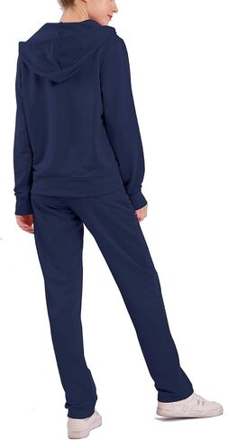 Facitisu Tracksuit for Women Set 2 Piece Joggers Terry Jogging Sweat Outfits Hoodie and Sweatpants in Saudi Arabia