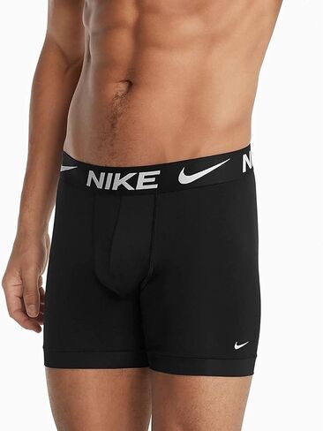 سروال بوكسر أساسي للرجال من Nike (الولايات المتحدة، ألفا، كبير، عادي، عادي، أسود/فولت/فريق برتقالي/جيم رويال) in Kuwait