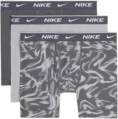 سروال بوكسر أساسي للرجال من Nike (الولايات المتحدة، ألفا، كبير، عادي، عادي، أسود/فولت/فريق برتقالي/جيم رويال) in Kuwait