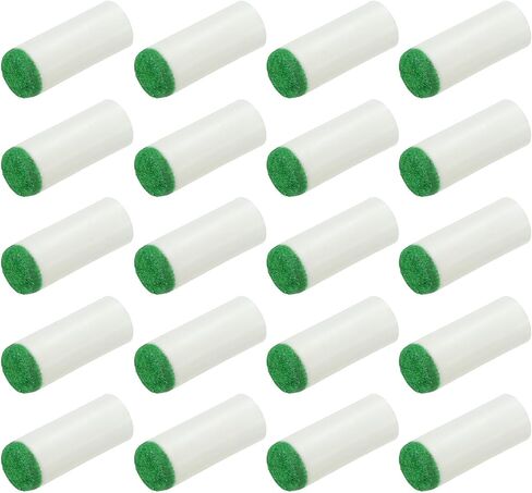 PATIKIL 9mm Pool Cue Tips, 50Pcs Slip-On Billiard Cue Stick Tips Replacement for Pool Cues and Snooker, White Green in Kuwait