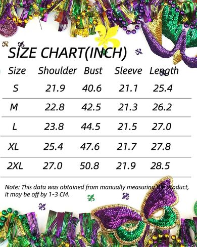 Mardi Gras Sweatshirt for Women Sequin Graphic Crewneck Long Sleeve Casual Pullover Sweatshirts Tops in Kuwait
