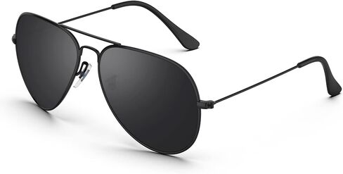 TOREGE Polarized Aviator Sunglasses for Men and Women Mirrored Lens Metal Frame Cycling Driving Traveling Beach Glasses 3026 in Kuwait