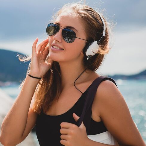 TOREGE Polarized Aviator Sunglasses for Men and Women Mirrored Lens Metal Frame Cycling Driving Traveling Beach Glasses 3026 in Kuwait
