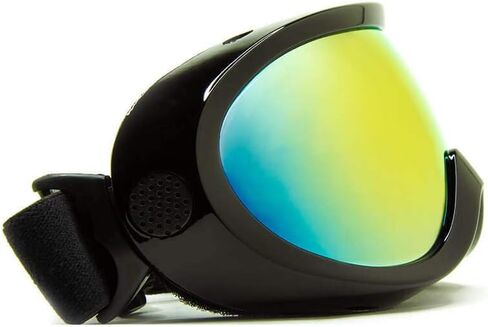 GloFX Ski Goggles - Cyberpunk Reflective Glasses, Full-Face Design, Comfort Foam Padding, Adjustable Strap, UV Protection in Saudi Arabia
