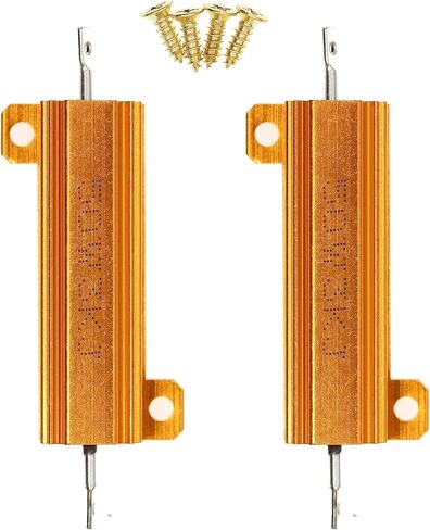 2 Pieces 50W 3K Ohm High Power Aluminum Housed WireWound Resistor with Screws in Saudi Arabia